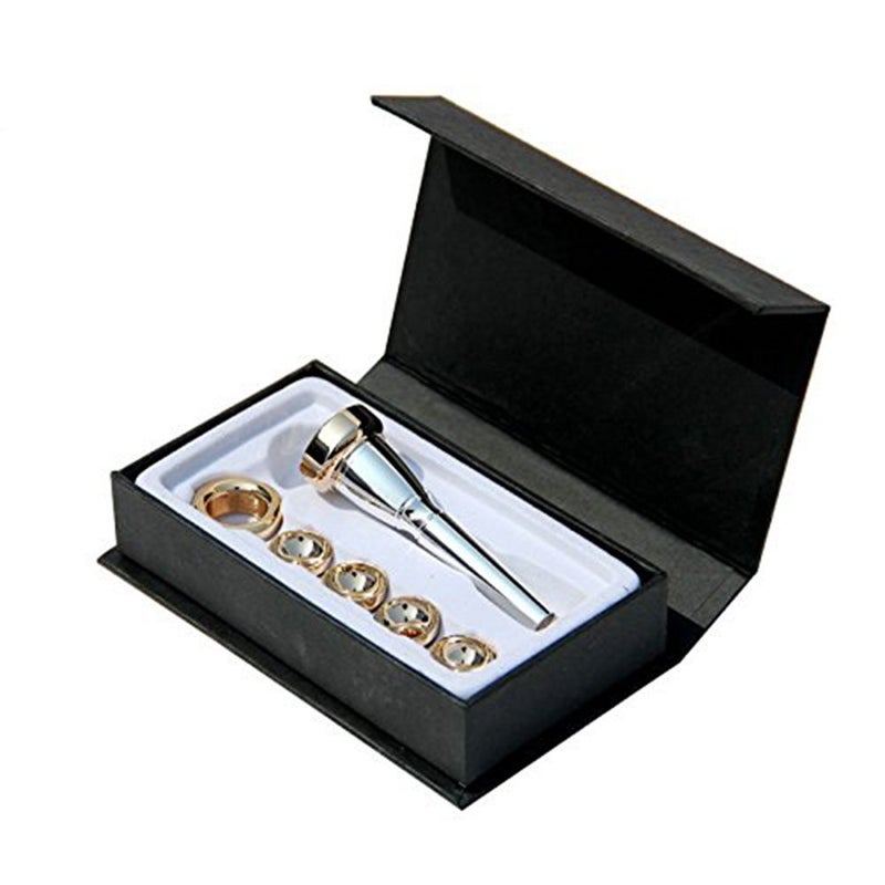Like-It Brass Gold Silver Plated Bb and C key Trumpet Mouthpiece 3C 2C 2B 3B Trumpet Part - Image 1